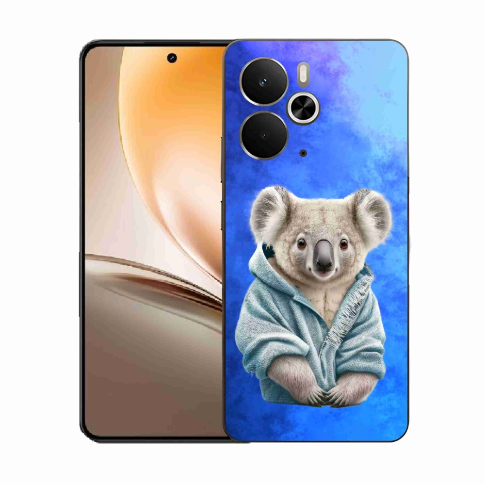 Gél borító mmCase a Realme 14 5G készülékhez - koala pulóverben
