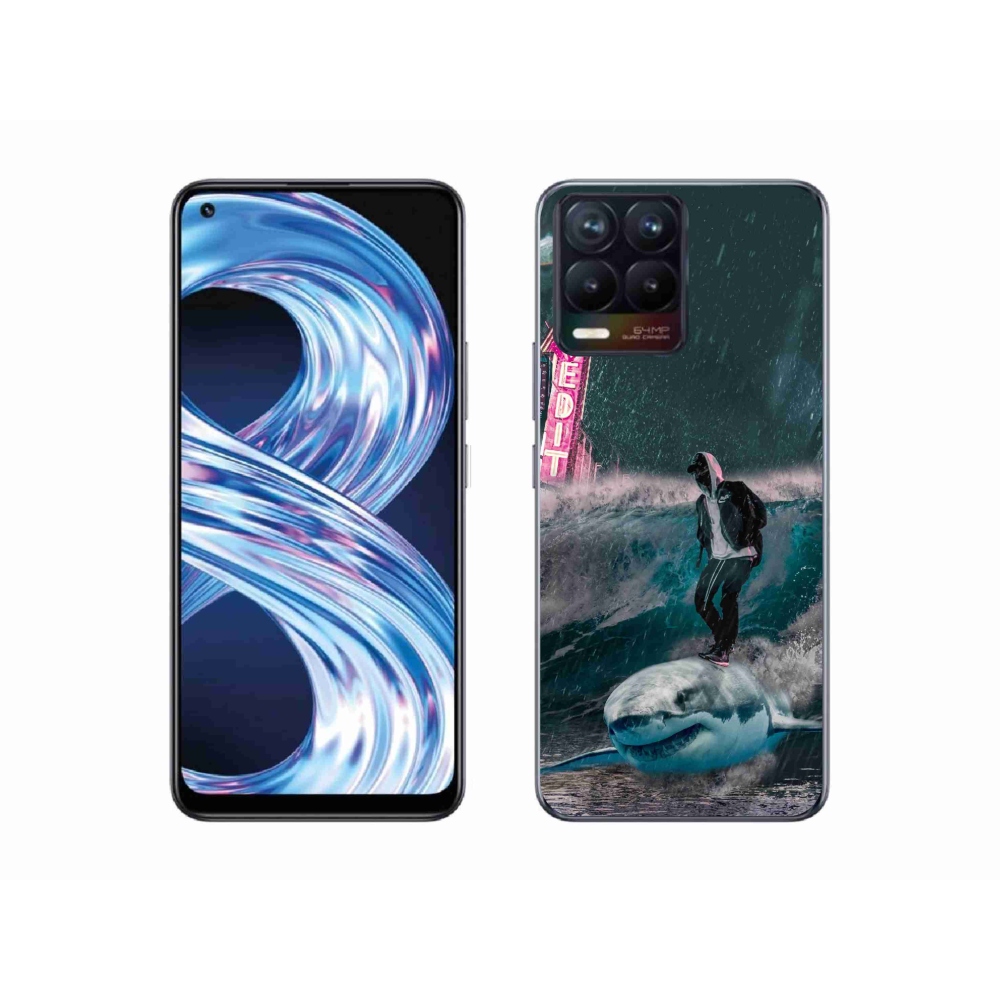 Zselés borítás mmCase a Realme 8 Pro-hoz - cápa