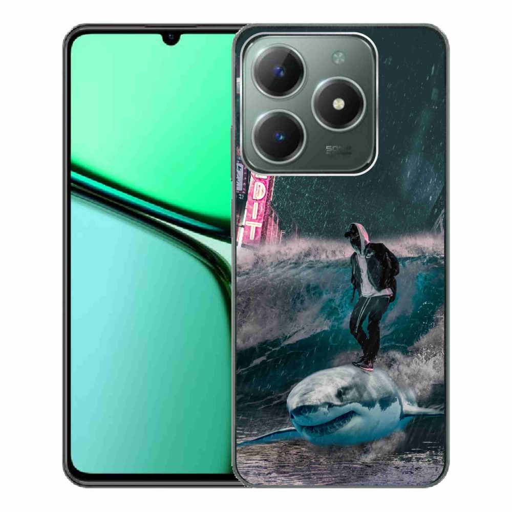 Zselés borítás mmCase a Realme C61 készülékhez - cápa