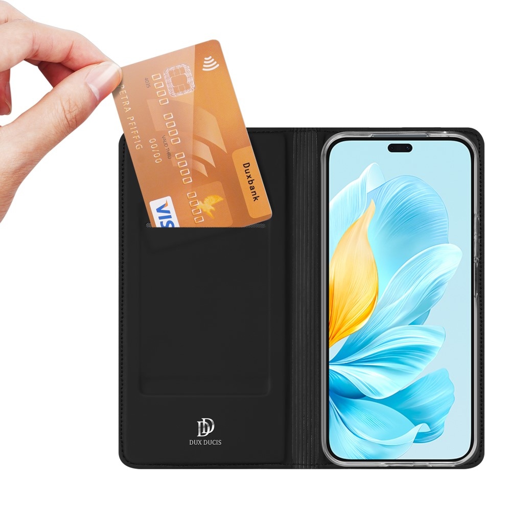 DUX könyvtáska a Honor 200 Lite 5G készülékhez - fekete