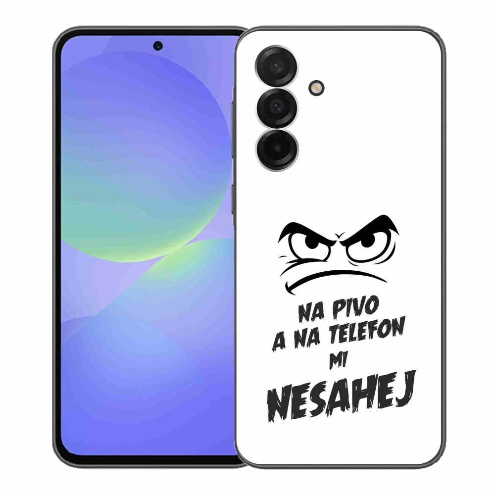 Gél borítás mmCase Samsung Galaxy A36 5G - sör motívum 2 fehér háttérrel