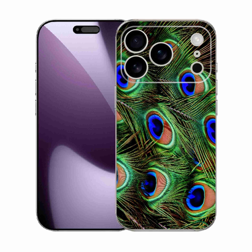 Zselés borítás mmCase iPhone 17 Pro készülékhez - pávatoll