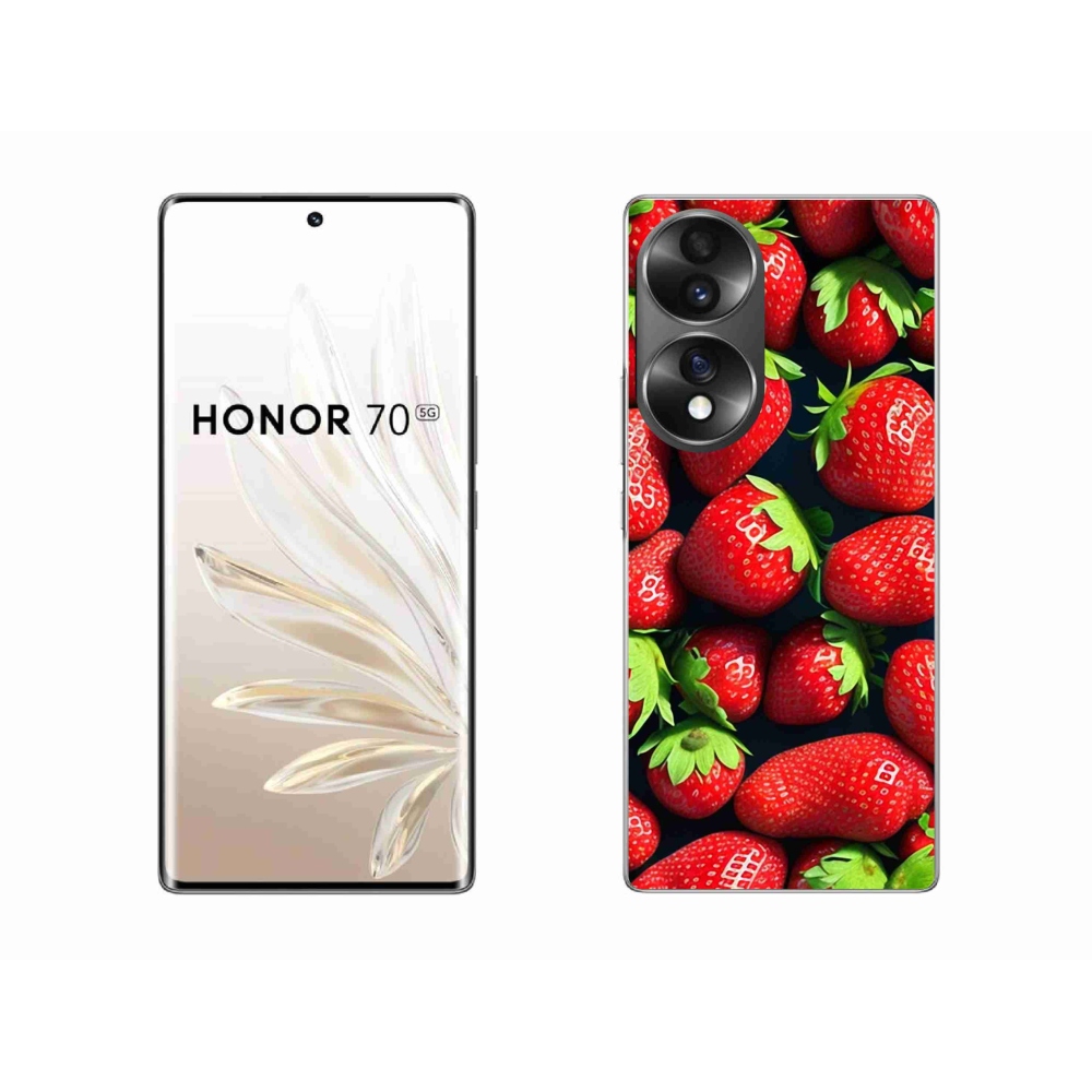 Zselés borító mmCase a Honor 70-hez - eper