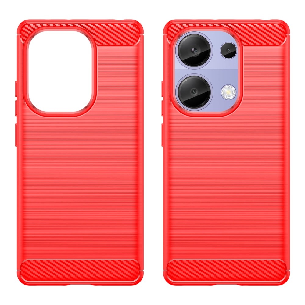 Szénálló zselés tok Xiaomi Redmi Note 13 Pro 4G/Poco M6 Pro - piros