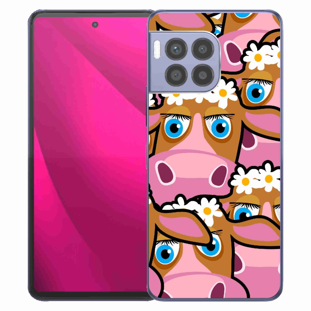Zselés borítás mmCase a T-Mobile T Phone 2 Pro készülékhez - karikatúrás tehenek