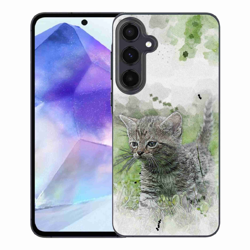 Gél borítás mmCase Samsung Galaxy A55 5G - aranyos cica 1