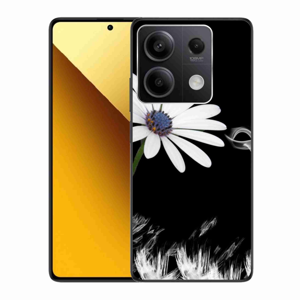 Gél borítás mmCase a Xiaomi Redmi Note 13 5G-hez - fehér virág