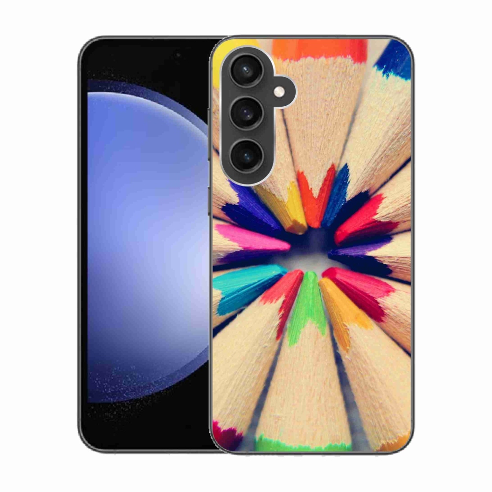 Gél védőhuzat mmCase Samsung Galaxy S23 FE készülékhez - zsírkréták