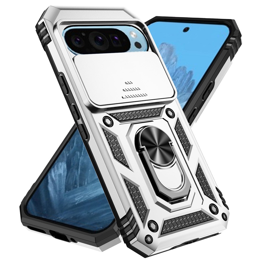 Csúszásálló borítás a Google Pixel 10 Pro/Pixel 10/9 Pro/9 készülékhez - ezüst színű