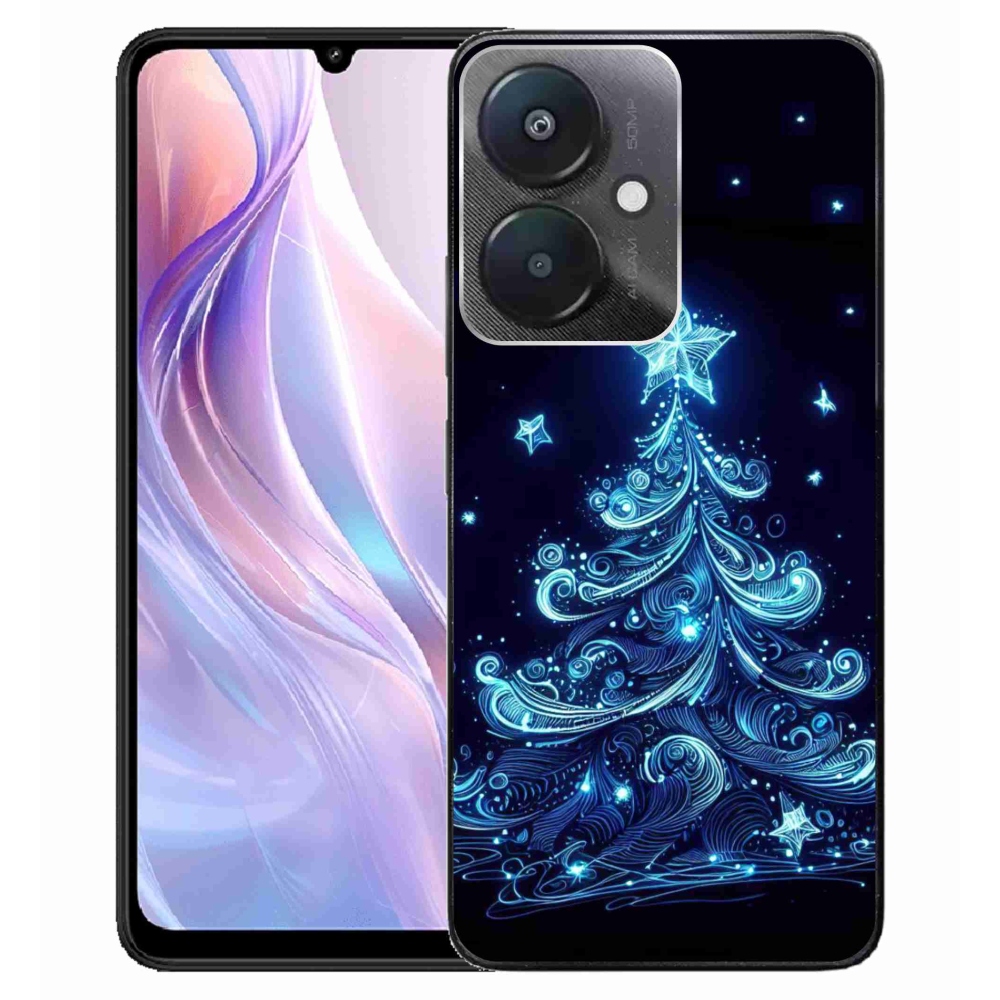Gél borítás mmCase a Xiaomi Redmi 13C 5G - neon karácsonyfa 4