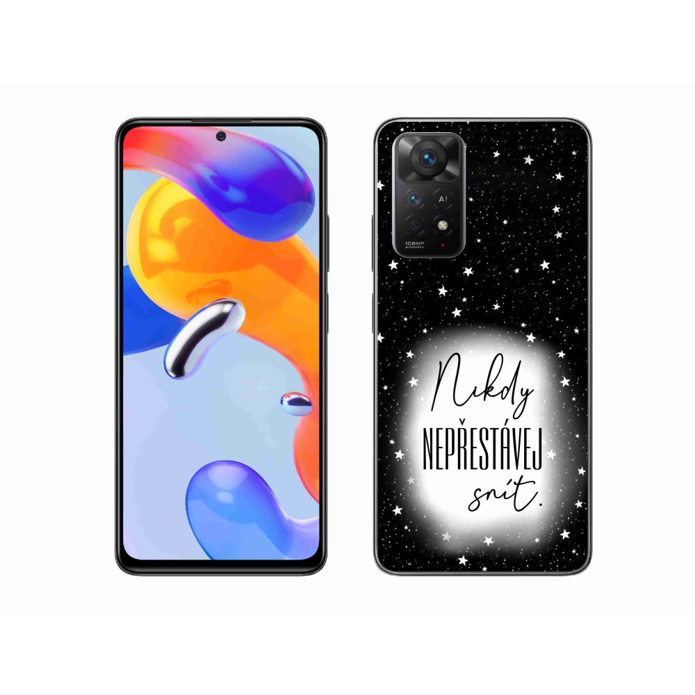 Gél borítás mmCase a Xiaomi Redmi Note 11 Pro 4G/5G - idézet 1 fehér és fekete háttérrel