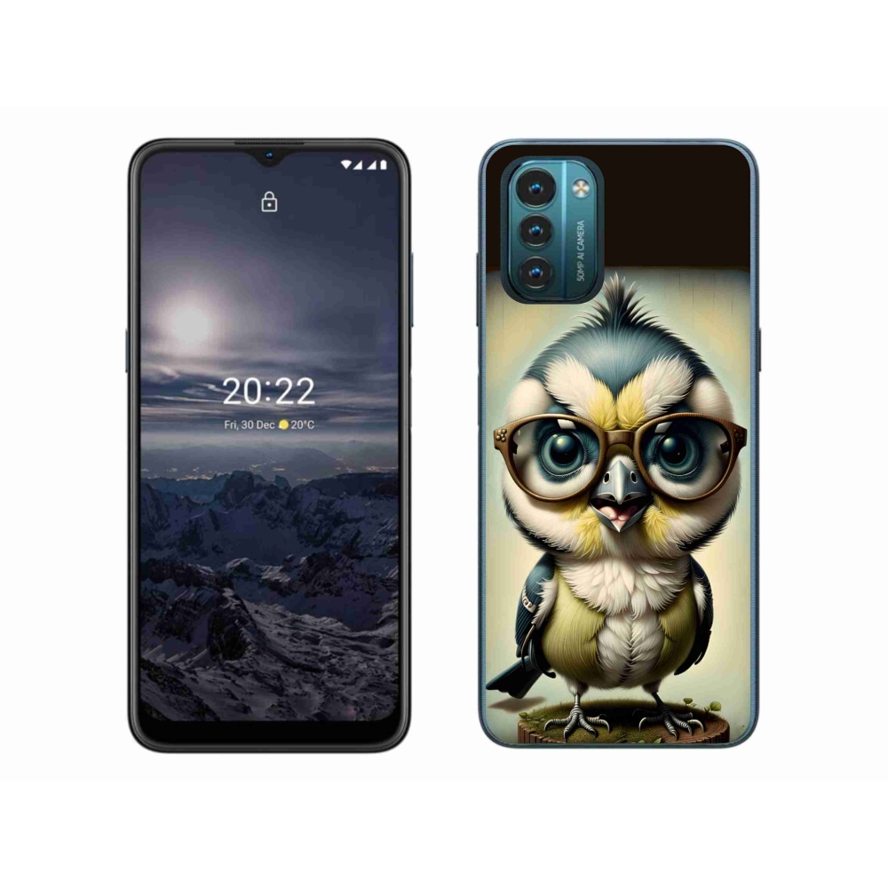 Zselés borítás mmCase a Nokia G11/G21 készülékhez - kölyök szemüveggel