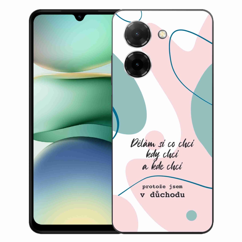 Gél borító mmCase a Xiaomi Redmi A5 (171.7x77.8x8.3mm) - vicces szöveg 10 fehér háttérrel