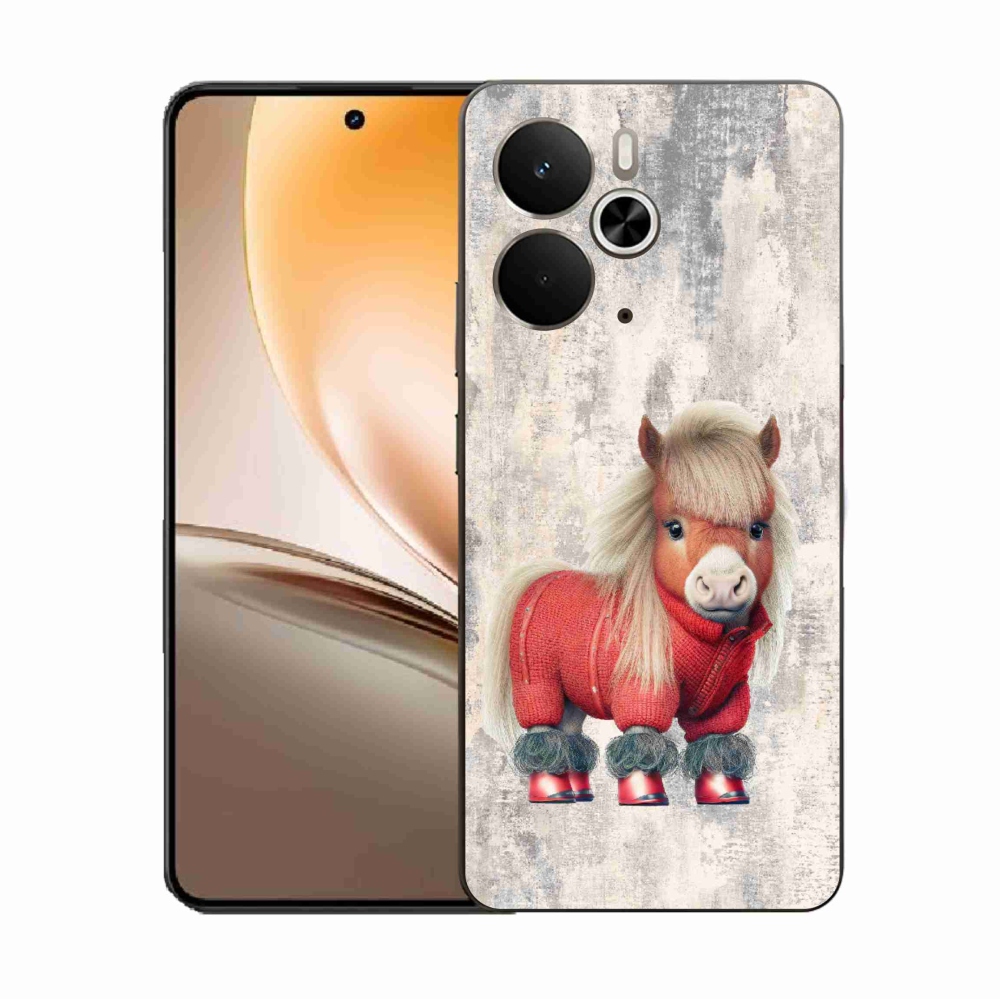 Gél borítás mmCase a Realme 14 5G-hez - póni pulóverben