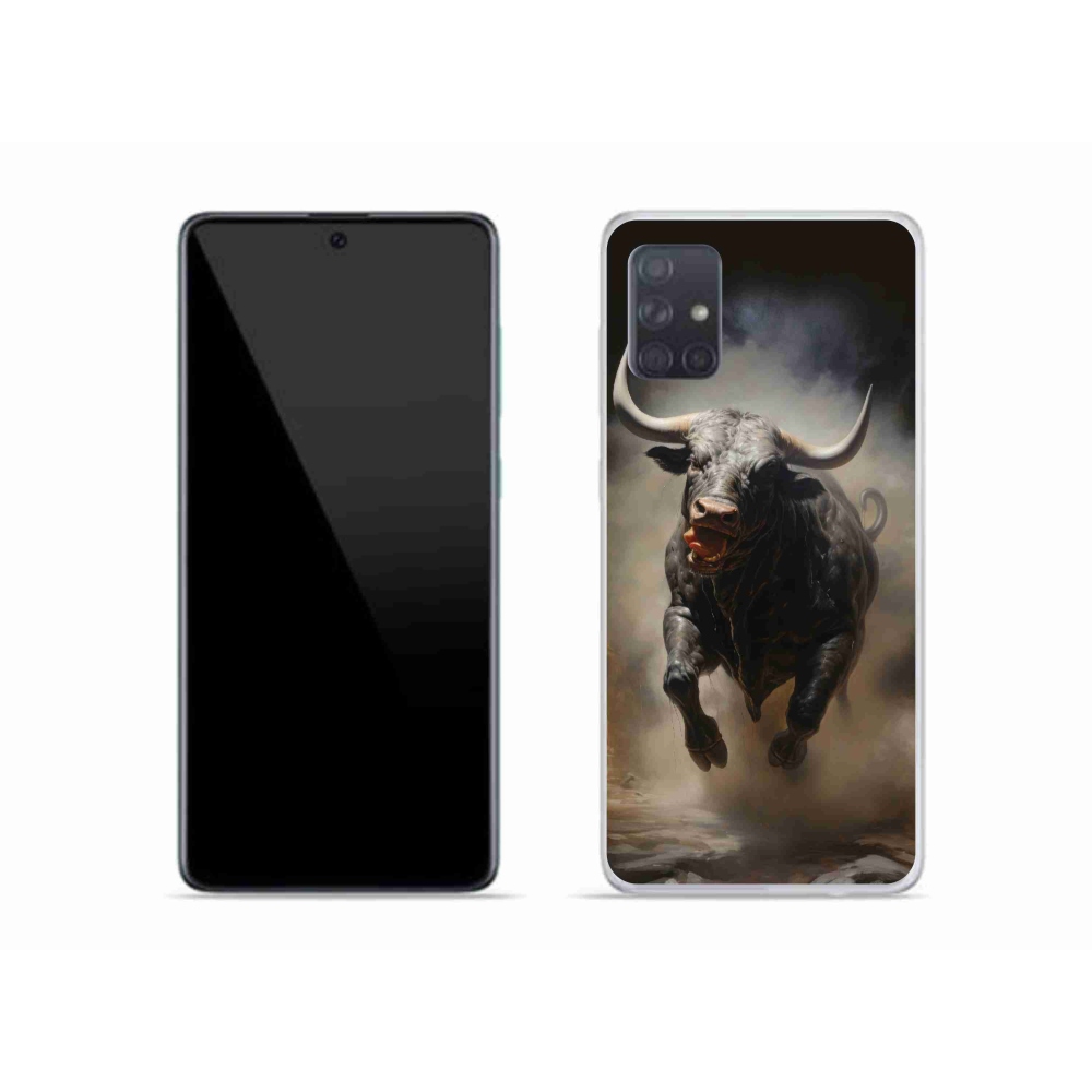Zselés borítás mmCase Samsung Galaxy A51 - dühös bika - Samsung Galaxy A51 tok