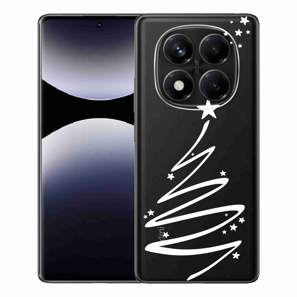 Gél borító mmCase a Xiaomi Redmi Note 14 Pro számára - fehér fa átlátszó háttérrel