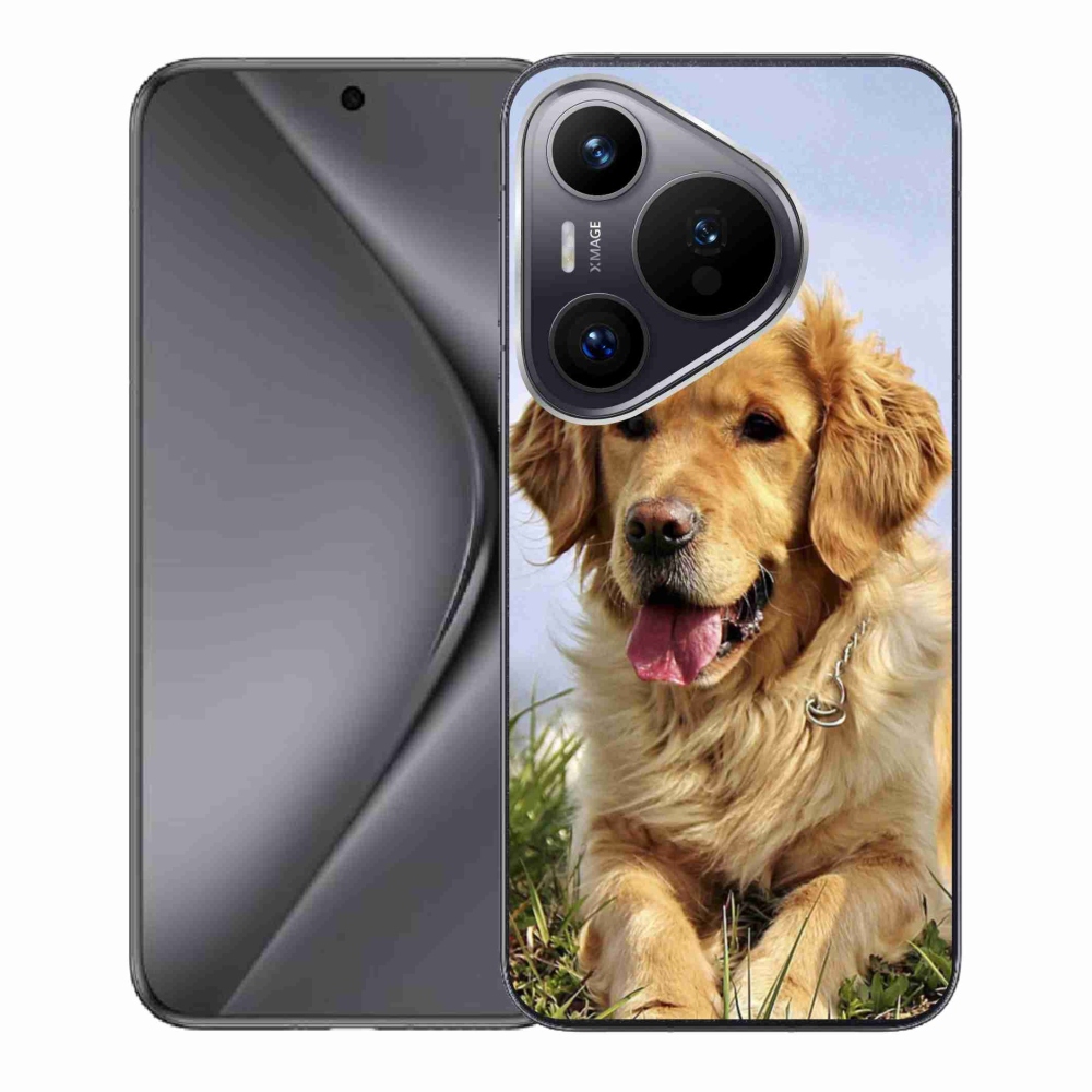 Gél tok mmCase a Huawei Pura 70 készülékhez - arany retriever