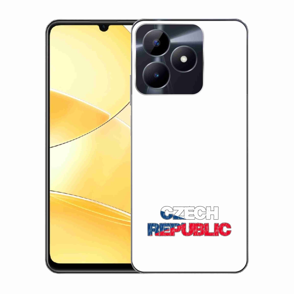 Zselés borító mmCase a Realme C51/C53 készülékhez - Csehország fehér háttér