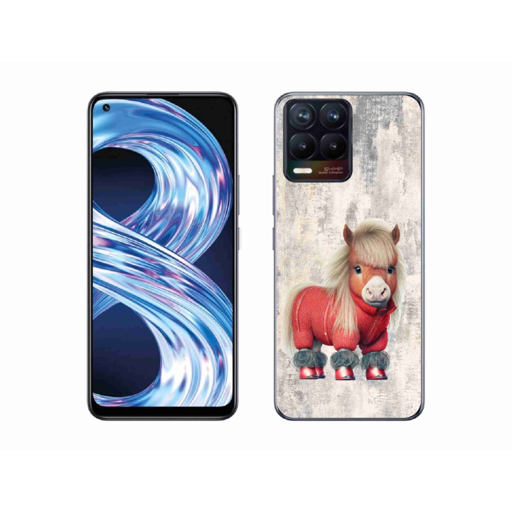Gél borítás mmCase a Realme 8 Pro-hoz - póni pulóverben