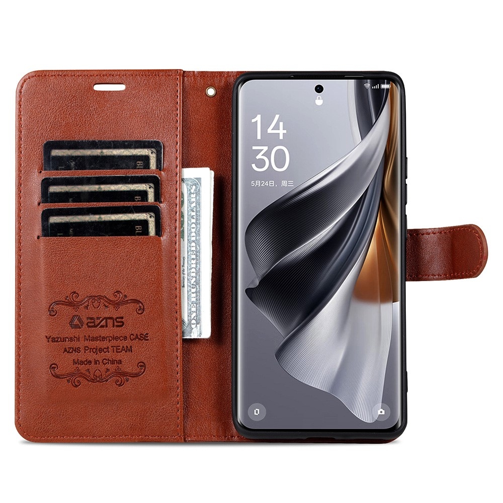 AZNS könyvtáska Samsung Galaxy S25 Ultra készülékhez - barna