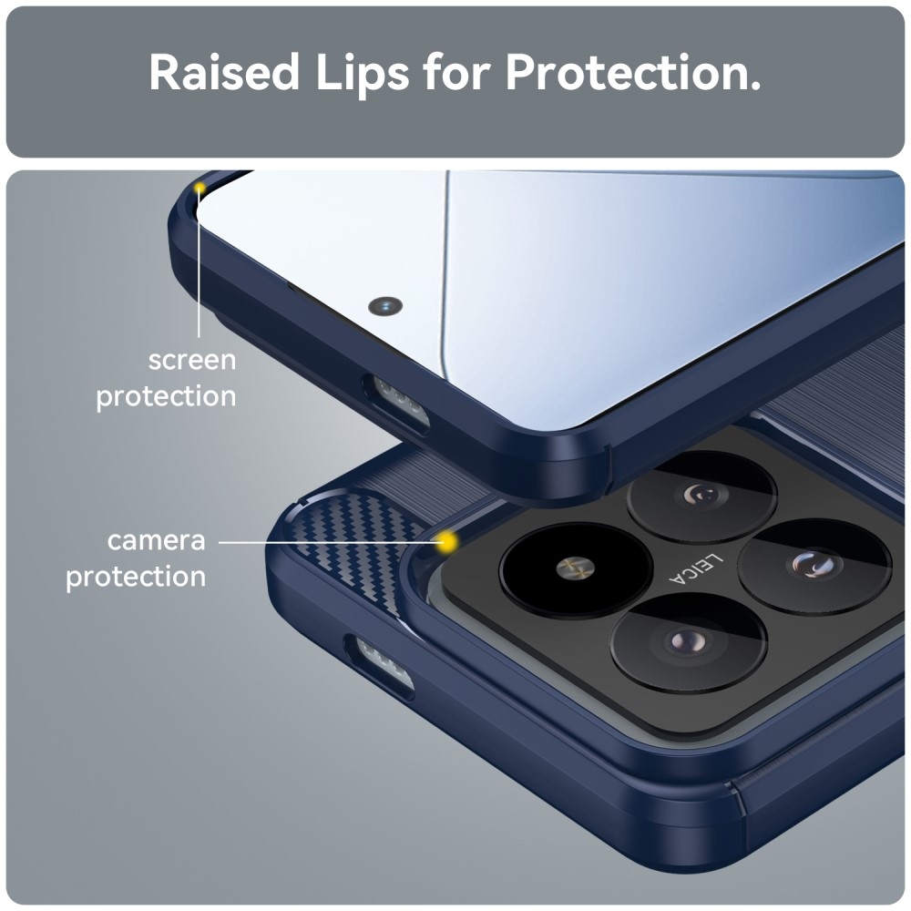 Szénálló zselés tok Xiaomi 14 Pro-hoz - kék