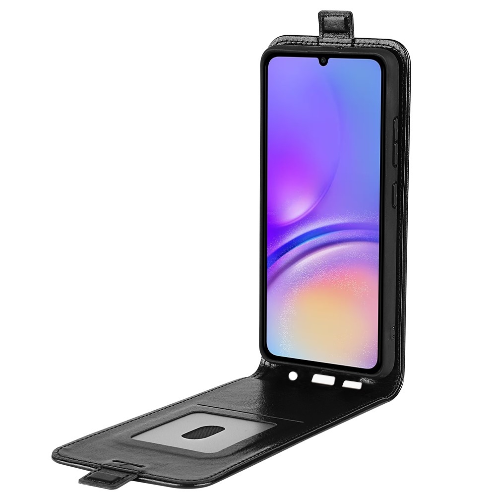 Függőleges könyvtáska Samsung Galaxy A06 4G készülékhez - fekete