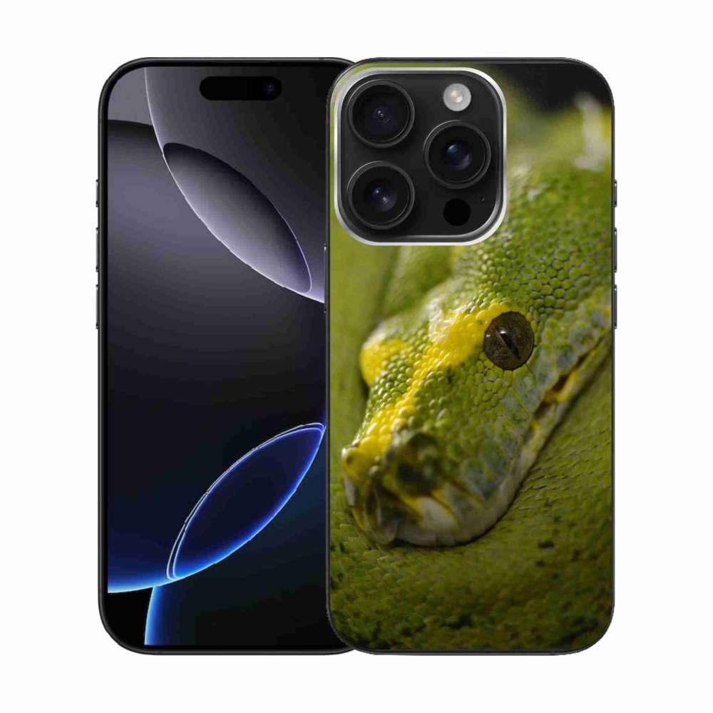 Zselés borítás mmCase iPhone 16 Pro készülékhez - kígyó 2