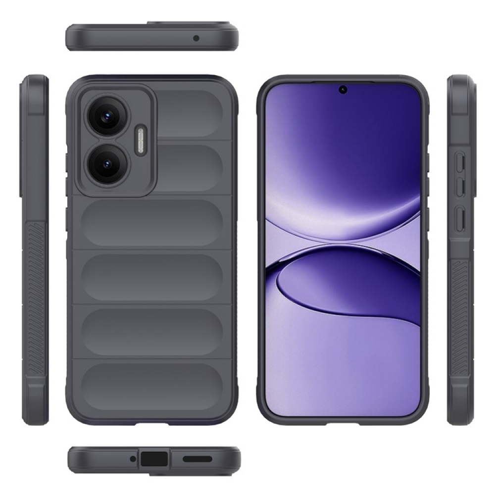 Rugg tartós zselés tok Xiaomi Poco F7 5G - sötétszürke