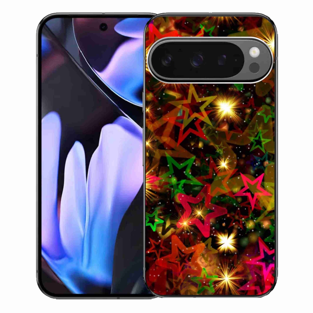 Gél borítás mmCase a Google Pixel 9 Pro XL-hez - színes csillagok