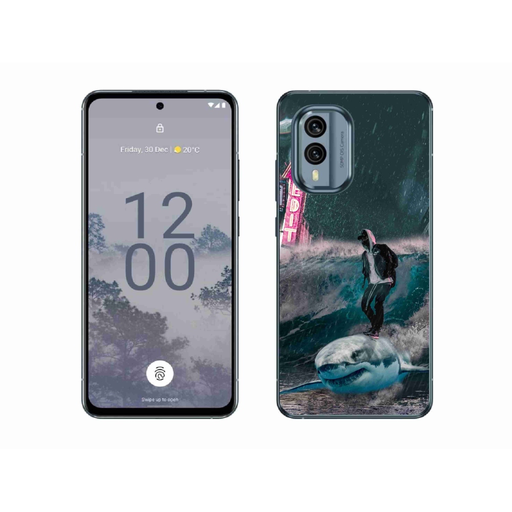 Zselés borítás mmCase a Nokia X30 5G készülékhez - cápa