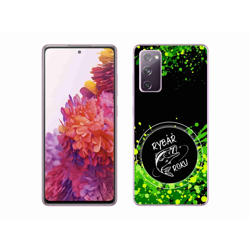 Zselés borítás mmCase Samsung Galaxy S20 FE - Az év horgásza fekete háttérrel