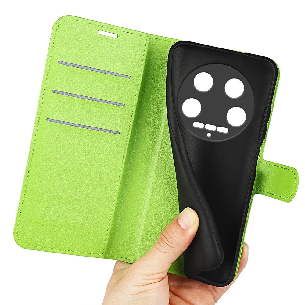 Litchi könyv tok a Xiaomi 14 Ultra-hoz - zöld