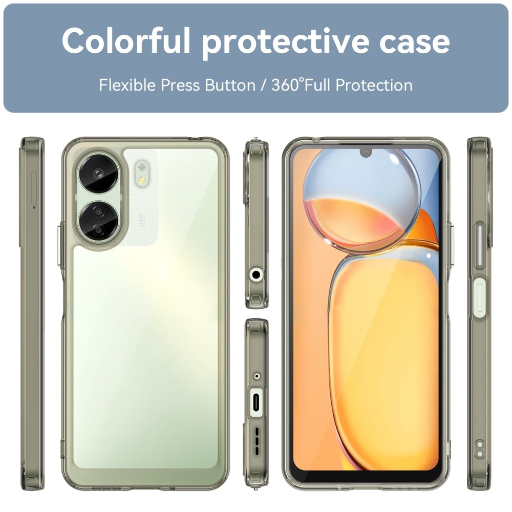 Gél tok rögzített hátlappal Xiaomi Poco C65/Redmi 13C - szürke