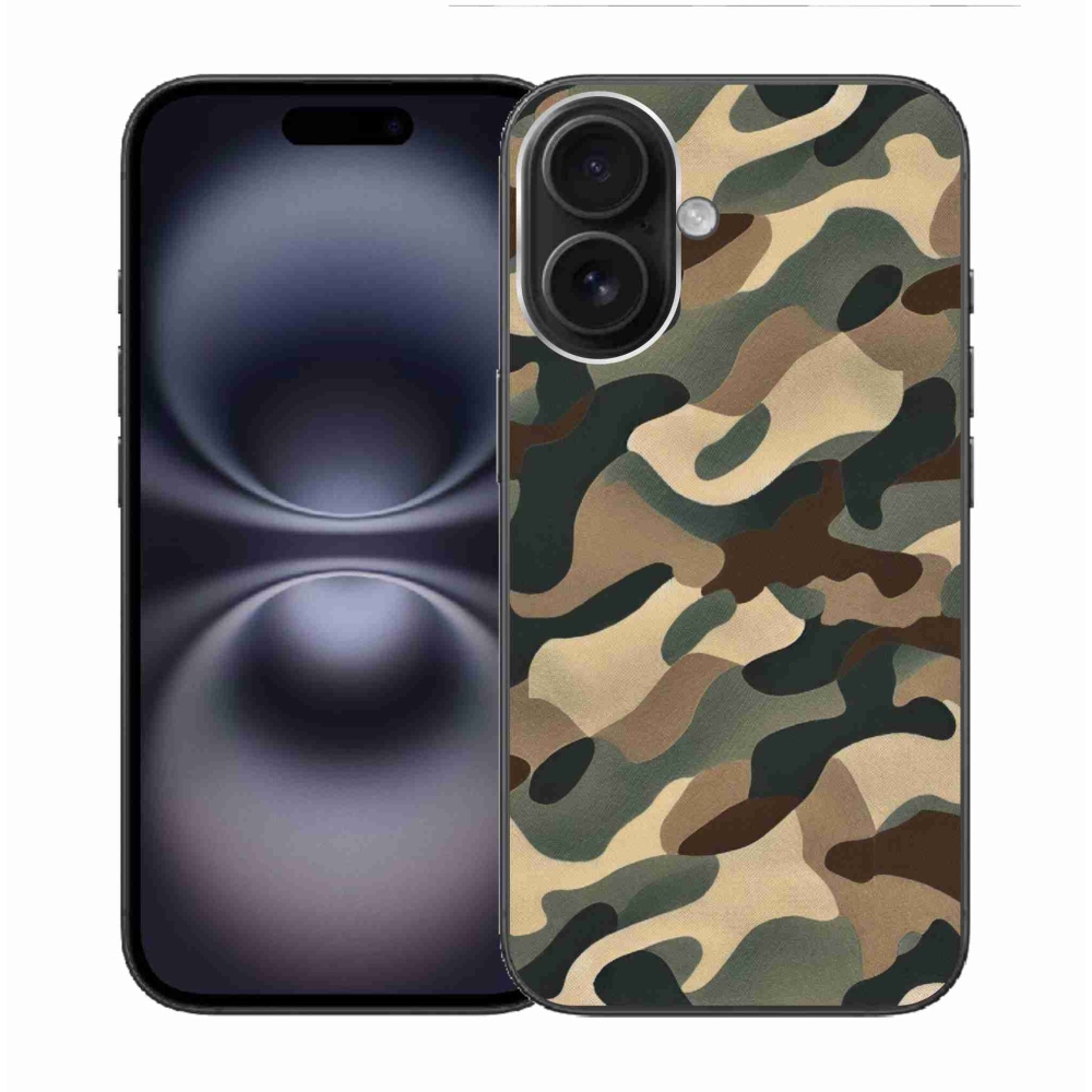 Zselés borítás mmCase iPhone 16 készülékhez - terepszínű minta 11