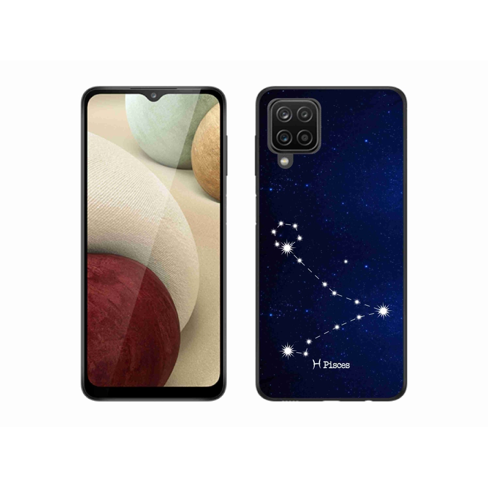 Gél borítás mmCase Samsung Galaxy A12 készülékhez - csillagkép Halak