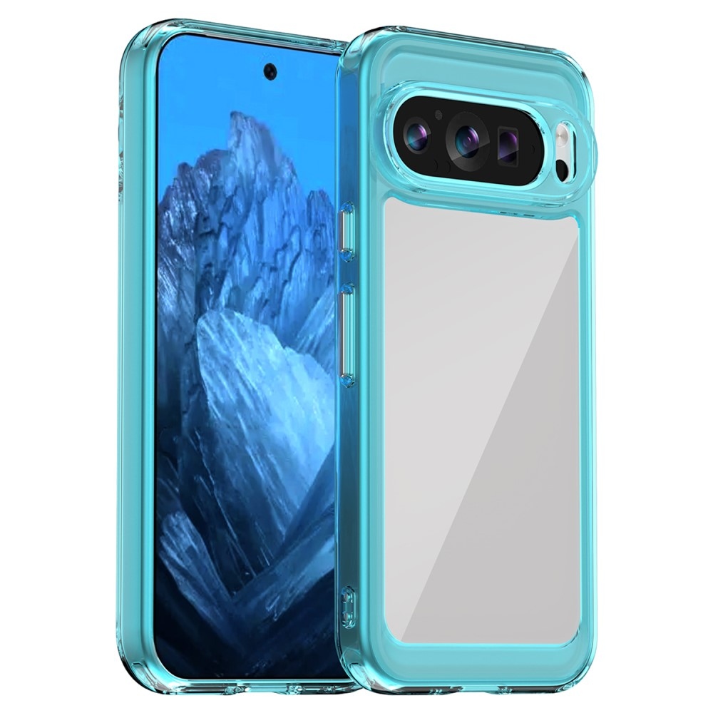 Gél tok fix hátlappal a Google Pixel 9/9 Pro készülékhez - világoskék színben