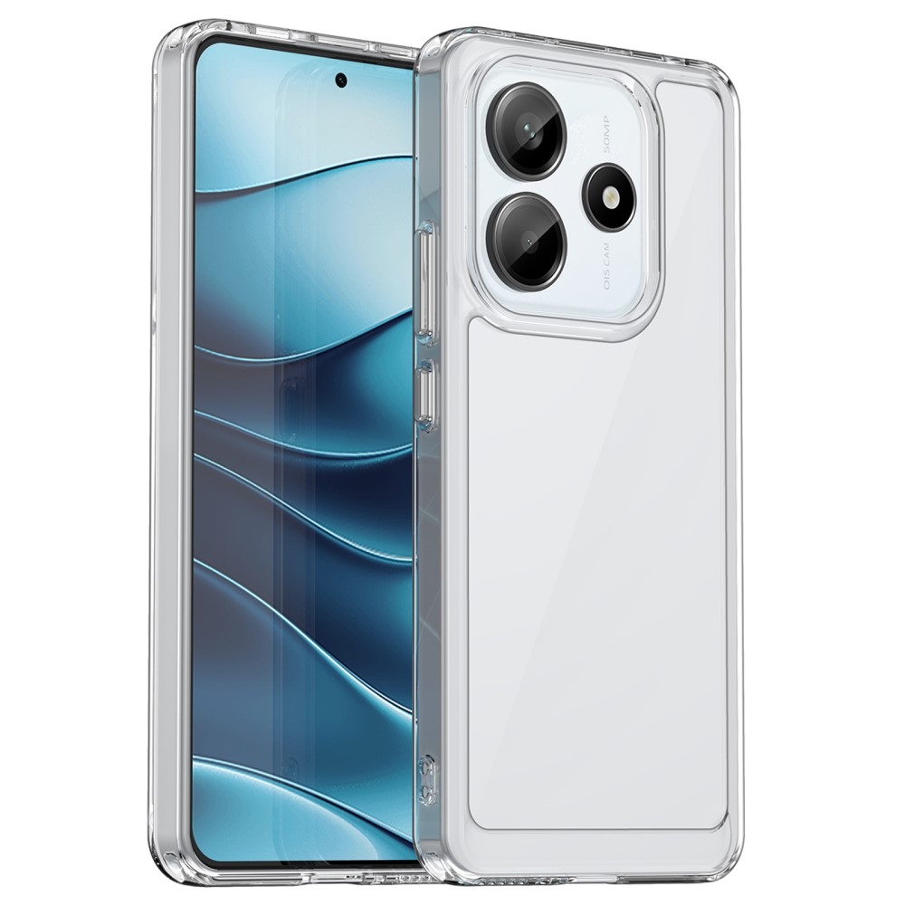 Gél tok kemény hátlappal a Xiaomi Redmi Note 14 5G-re - átlátszó