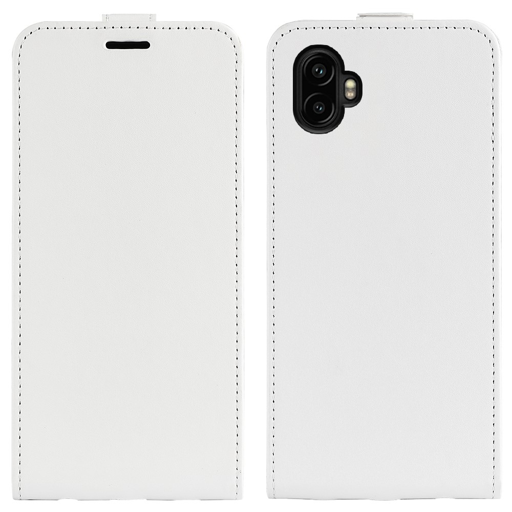 Függőleges könyvtáska Samsung Galaxy Xcover 7 Pro készülékhez - fehér