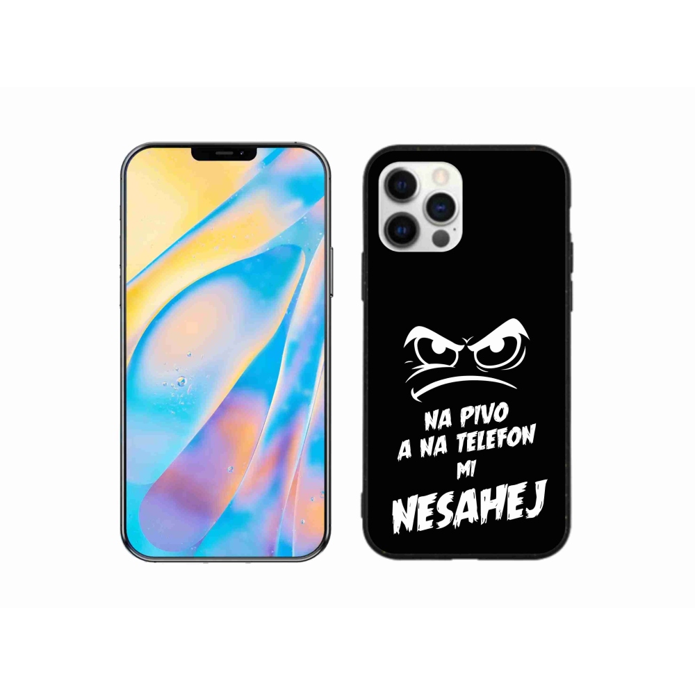 Gél borítás mmCase iPhone 12 készülékhez - sör motívum 2 fekete háttér