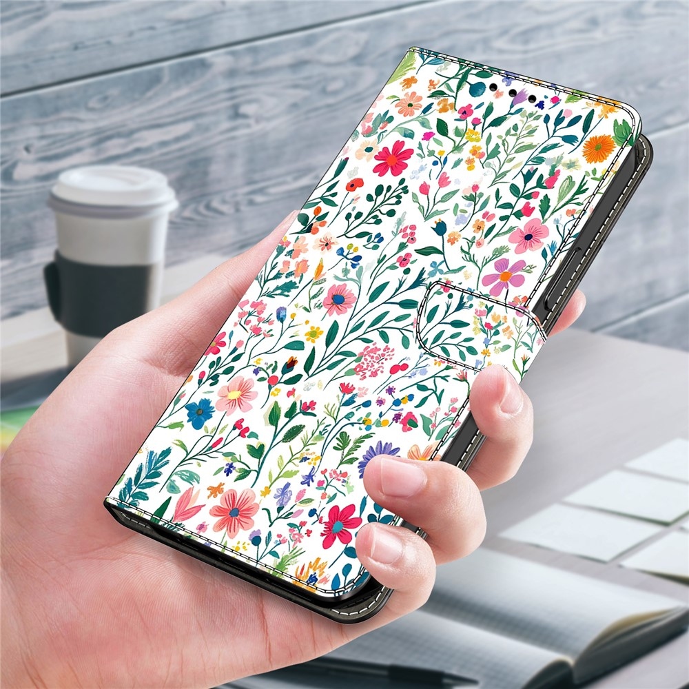 Határozottan könyv tok Samsung Galaxy A17 5G/A26 5G - színes virágok