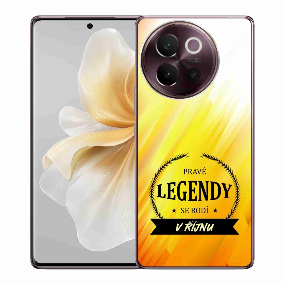 Gél borítás mmCase a Vivo V40 Lite 5G-n - Októberi legendák sárga háttérrel