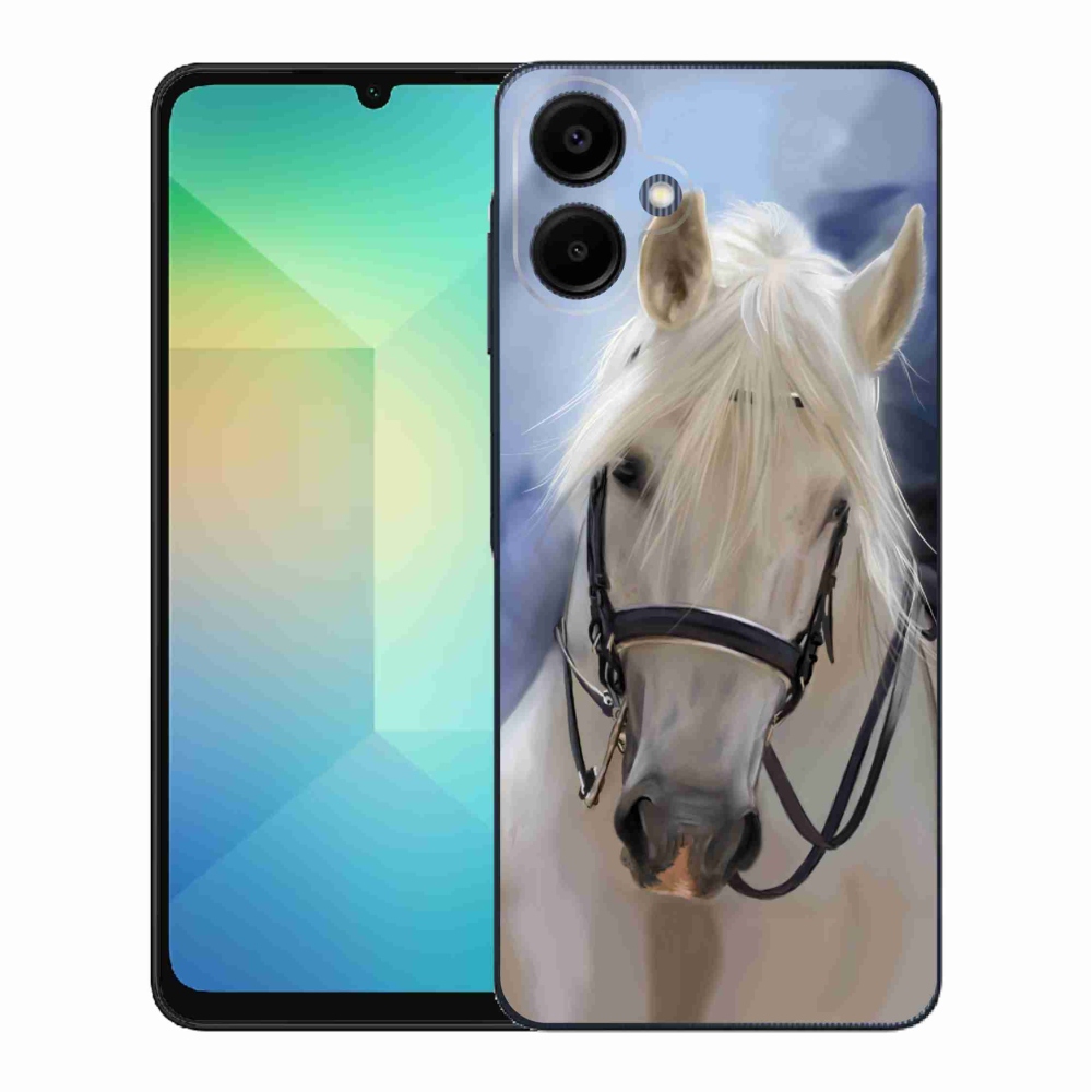 Gél védőhuzat mmCase Samsung Galaxy A06 4G - fehér ló