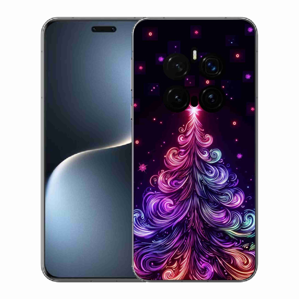 Gél borítás mmCase a Honor Magic 7 Pro 5G készülékhez - neon karácsonyfa 1