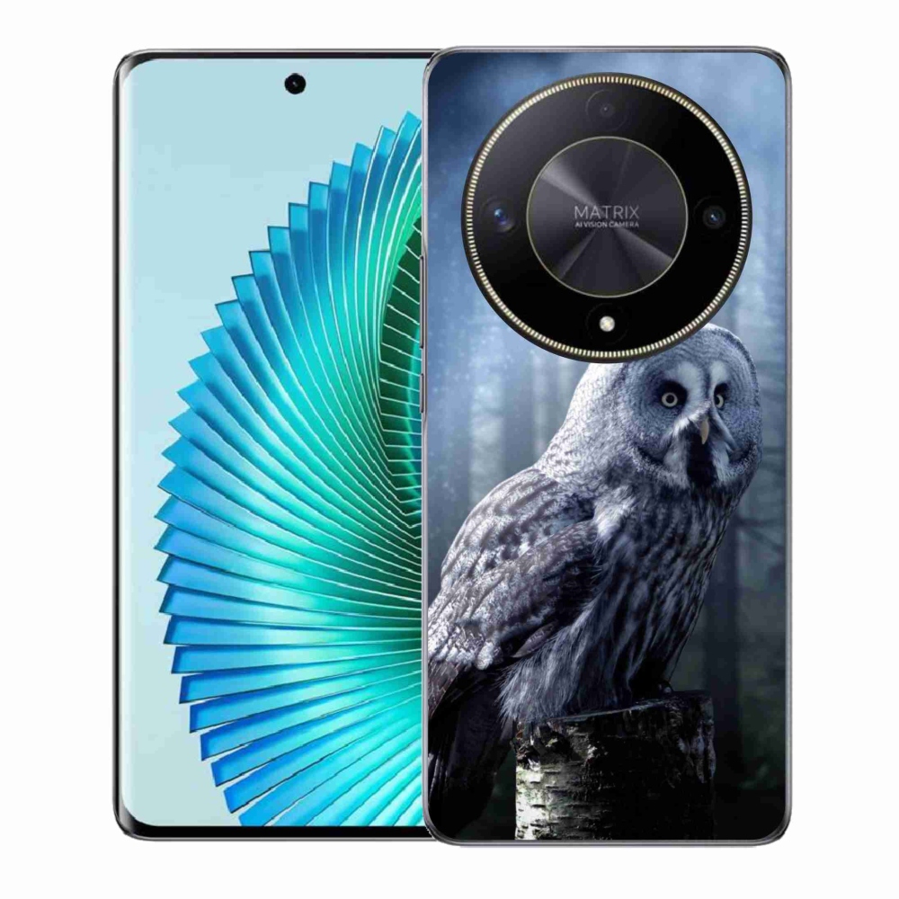 Zselés borítás mmCase a Honor Magic 6 Lite 5G számára - bagoly