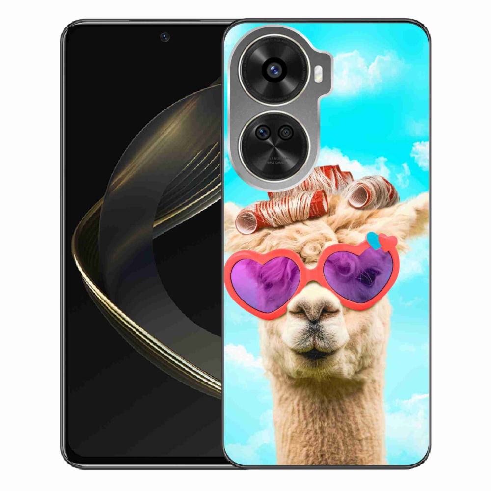 Gél borítás mmCase a Huawei Nova 12 SE-hez - szemüveges láma