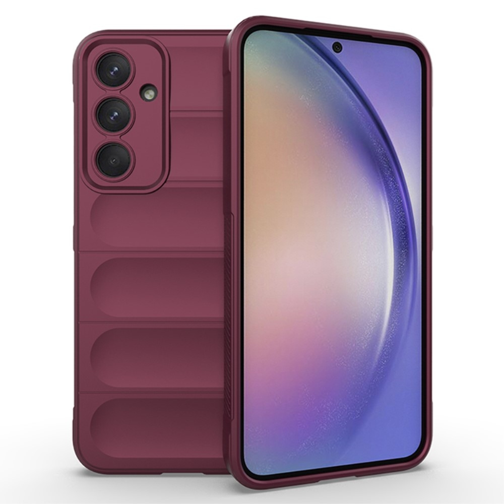 Rugg tartós zselés tok Samsung Galaxy A35 5G - bordó színben