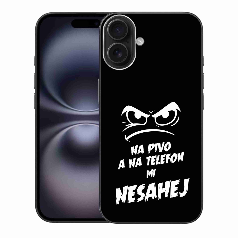 Gél borítás mmCase iPhone 16 Plus készülékhez - sör motívum 2 fekete háttér