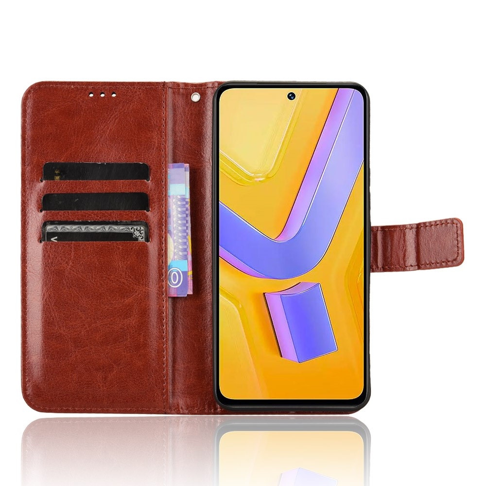 Őrült könyv tok a Vivo V40 SE 4G/5G készülékhez - barna