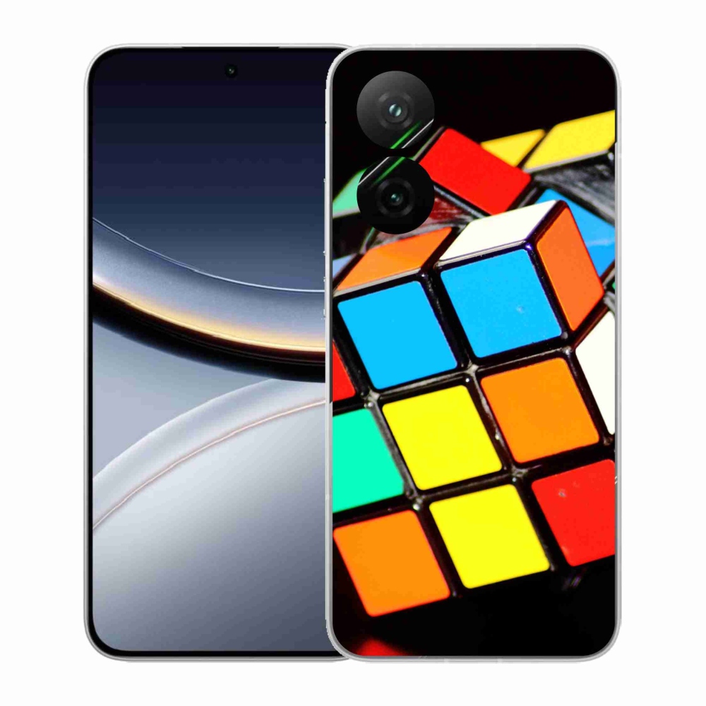 Gél borítás mmCase a Xiaomi Poco F7 5G számára - Rubik-kocka