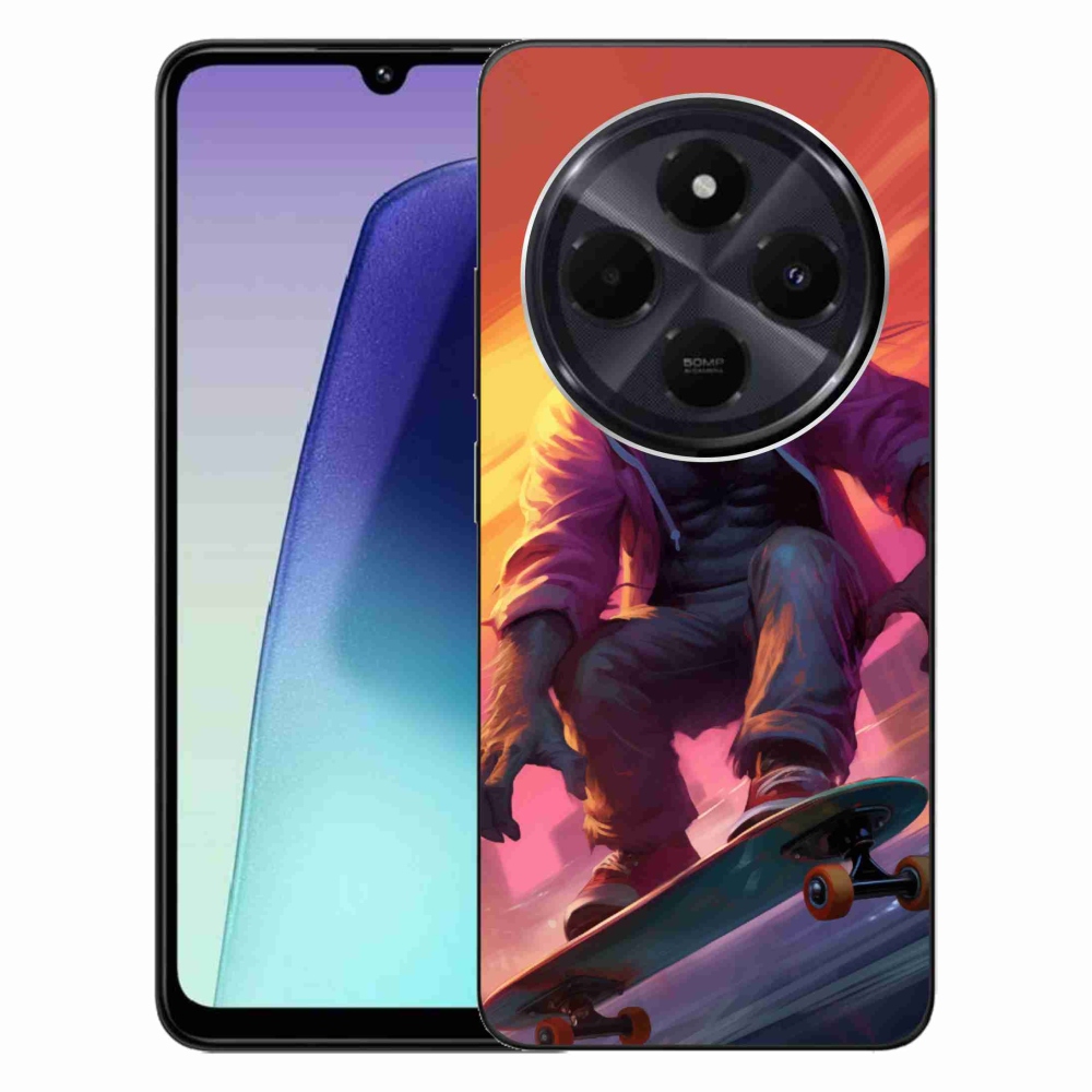 Gél borítás mmCase a Xiaomi Redmi 14C/Poco C75-hez - gorilla a gördeszkán